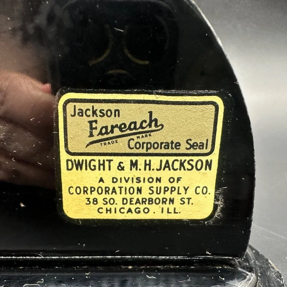 Vintage Corporate Seal Embosser Controlled Air Water Equipment Missouri Office D